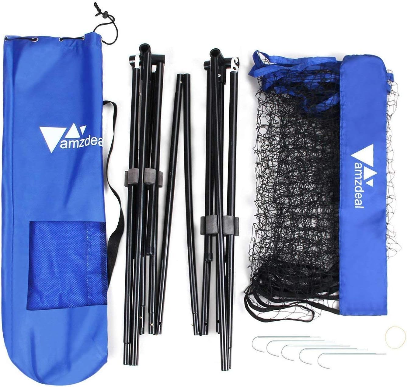 amzdeal Badminton Net Portable Net for Kids Volleyball, Tennis, Adjustable Height, Easy Setup Badminton Net with Carry Bag, for Outdoor/Indoor Court, Backyard, Beach : Sports & Outdoors