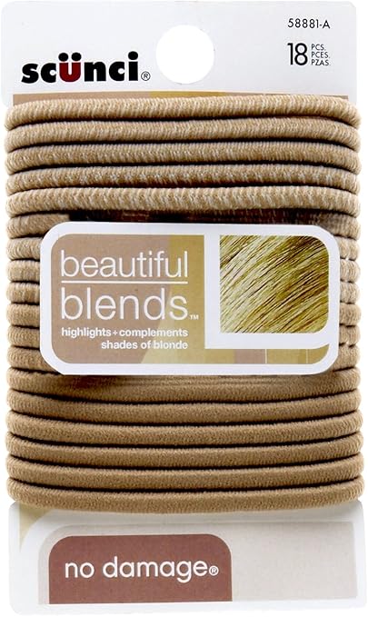 Amazon Com Scunci Beautiful Blends Hair Ties 3 Pack Health