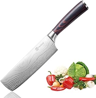 PAUDIN 17cm Chinesisches Messer Hackmesser Kochmesser aus hochwertigem Edelstahl, Küchenmesser mit Scharfer Klinge