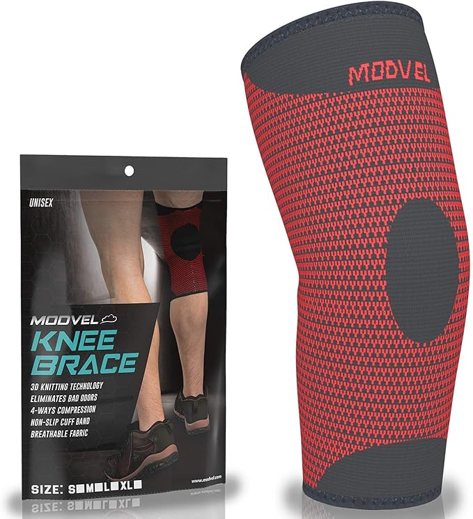 Sports Modvel 2 Pack Knee Compression Sleeve Workout Basketball Gym