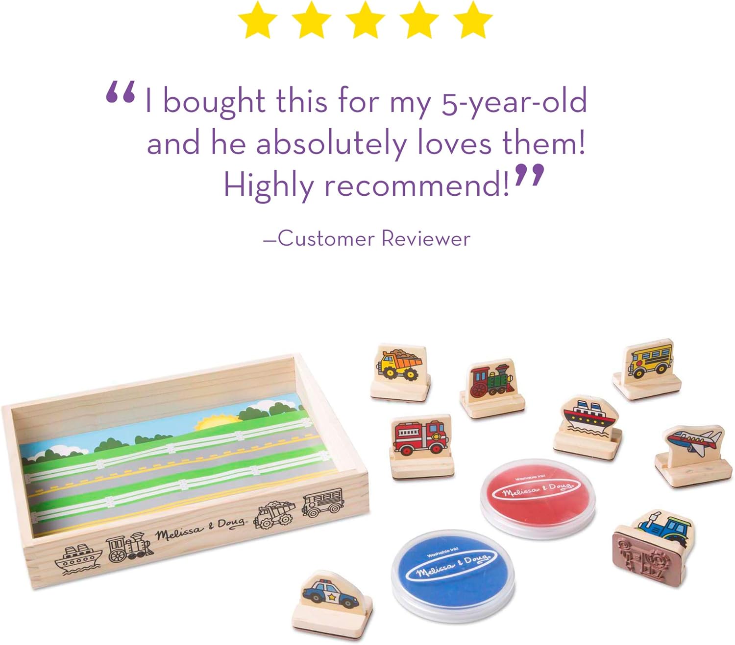 melissa and doug my first stamp set