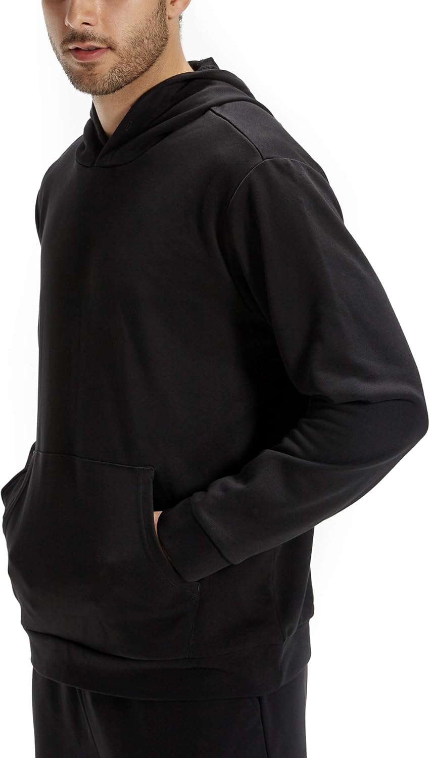 CASEI Solid Hoodies for Men Athletic Pullover Hoodie Lightweight Sweatshirt with Pockets: Clothing