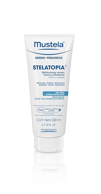 mustela stelatopia emollient cream with sunflower