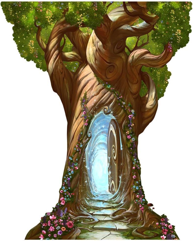 Best fairy garden wall mural