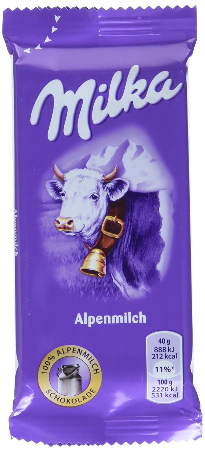 Milka Die Kleine Alpenmilch Zartschmelzende Schokoladentafel Aus