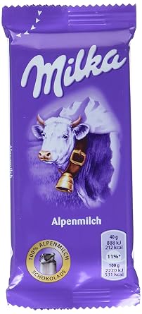 Milka Die Kleine Alpenmilch Zartschmelzende Schokoladentafel Aus
