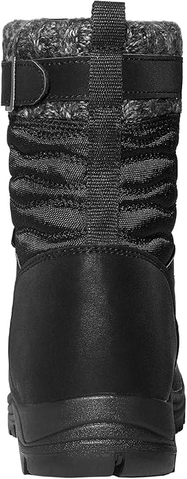 NORTIV Womens Black Boots Heavenly