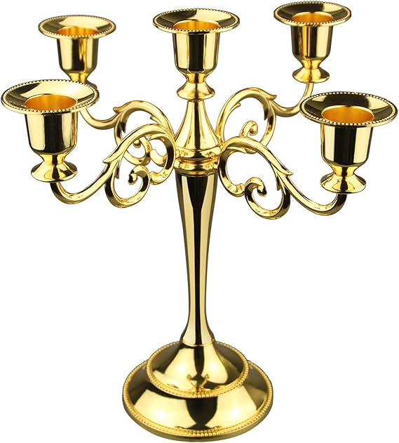 Viscacha 5Candle Metal Candelabra Home & Kitchen