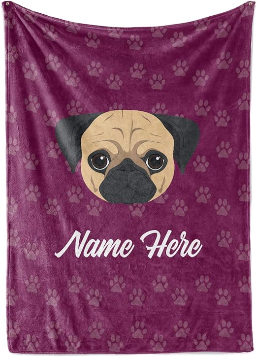 pug blanket amazon