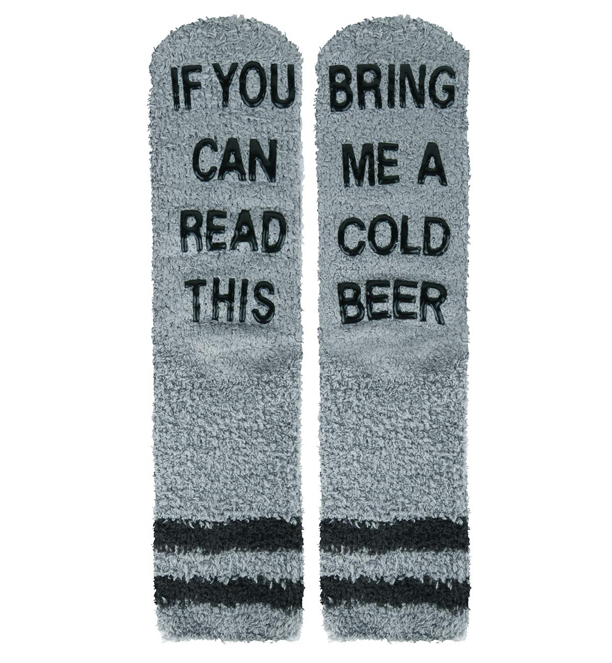 Happypop Slipper Socks If You Can Read This Fuzzy Crew Winter Warm Socks Bring Me Beer Thermal Socks For Men Women Hollowen Christmas Birthday housewarming Gift