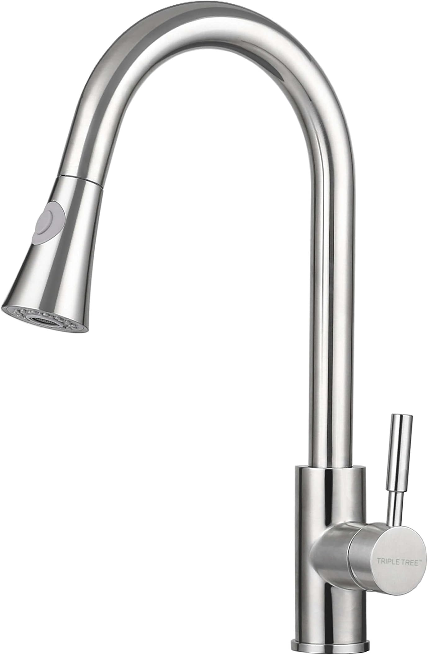 Mixer Tap For Kitchen Sink W Pull-Down Spray，1-lever Kitchen Sink tap，Water Kitchen Faucet,Chrome