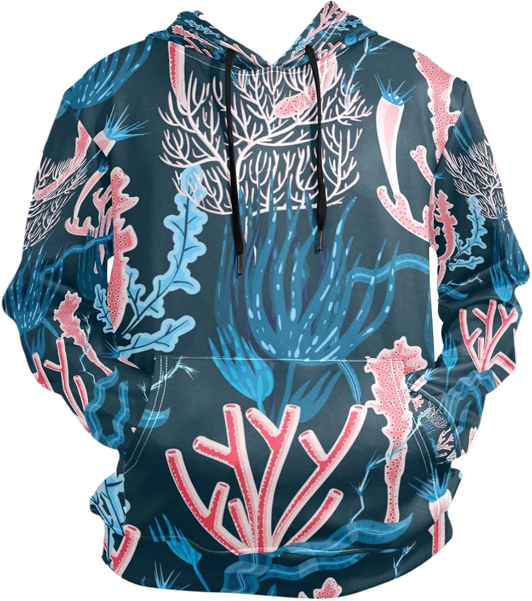 marine blue hoodie