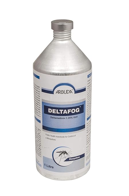 Deltafog Deltamethrin 1.25% ULV -1 LTR- Use for Flying Insects, Pests Like Mosquitoes and Houseflies by Thermal or Ultra Low Volume Fogging