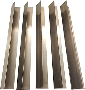 Think Crucial Replacement Flavorizer Bar – Compatible with Weber Part # 7536 Stainless Steel Flavorizer Bar – Fits Most Weber Grills - 22.5" x 2.25" x 2.375" Inches – Bulk (5 Pack)