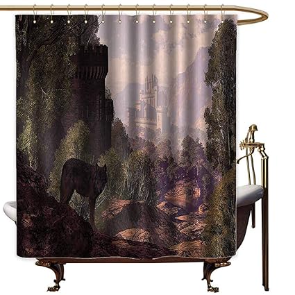 Amazon Com Starsart Shower Curtains Neutral Colors Woodland Decor