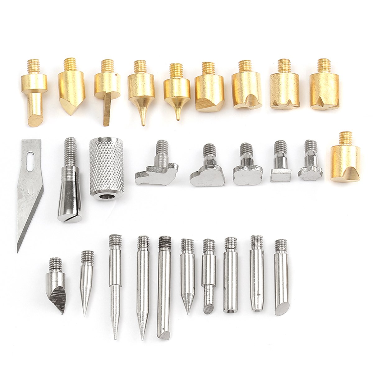 28pcs Wood Burning Pen Extra Tips and Stencils Soldering Iron Burner Hobby Kit Pyrography Wood Burning Alphabet Numbers Symbols Stamps Personalization Set Kit