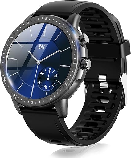 Amazon Amysports 丸型 ビジネス スマートウォッチ メンズ 最新 多機能 スマート ウォッチ 睡眠管理 万歩計 活動量計 スマートブレスレット 人気 スマートウォッチ パソコン 周辺機器