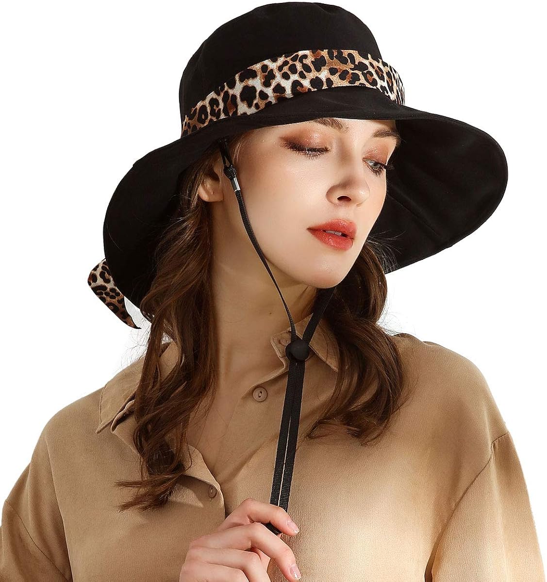 Cotton Sun Hats for Women Summer Beach Hat Foldable Sun Hats with UV Sun Protection Packable