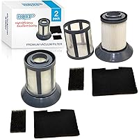 HQRP 2-Pack Dirt Cup Filter Assembly for Bissell 6489/64892 / 64894 Zing
