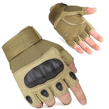 HASAGEI Arbeitshandschuhe Fahrradhandschuhe für Herren Halbfinger Radsporthandschuhe für Outdoor-Aktivitäten, Arbeit, Sport, 