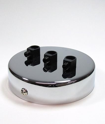 3 Point Multi Drop Outlet Ceiling Rose Mirror Chrome Amazon Co