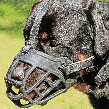 Dog Muzzle,Soft Basket Silicone Muzzles for Dog, Best to Prevent Biting, Chewing and Barking, Allows Drinking and Panting, Used with Collar (4 (Snout 12-13.5