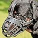 BARKLESS Dog Muzzle, Soft Basket Silicone Muzzle for Dogs to Prevent Biting and Chewing, Breathable Cage Mouth Cover for Training, Allows Drinking and Panting, Used with Collar