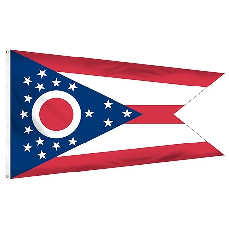 Online Stores Ohio Printed Polyester Flag 3 By 5 Feet Amazon In