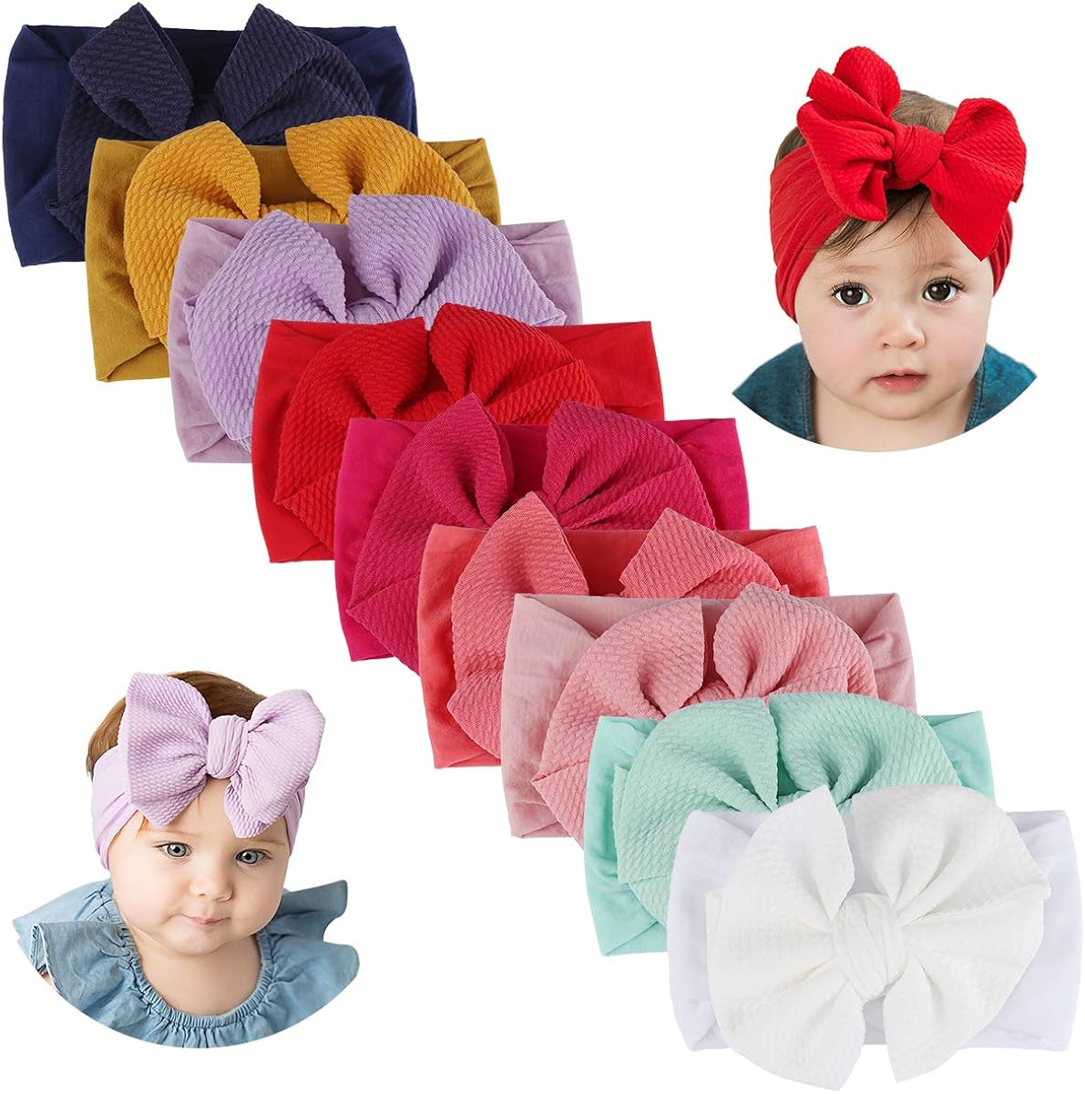 nylon headband bows