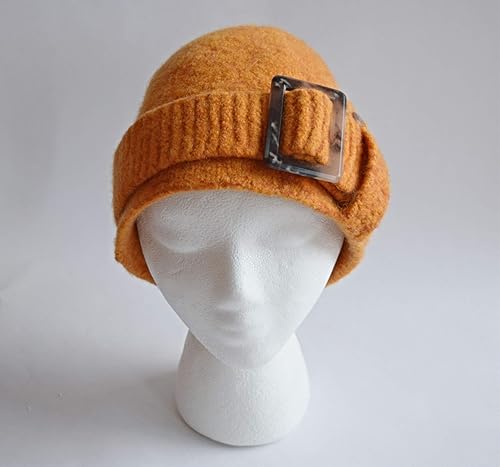 orange cloche hat