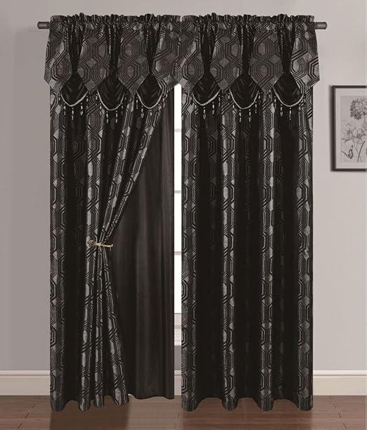 Amazon Com Golden Linen Luxury Curtain Window Panel Set Ragad