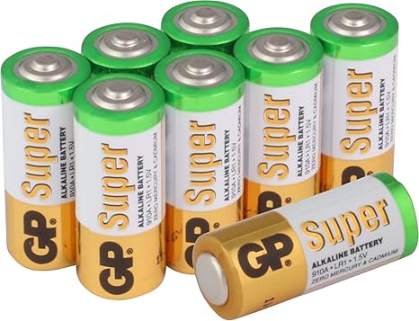 GP Super Alkaline Batterien Typ Lady/N / LR1, 1,5 Volt (1,5V), Pack mit 8 Stück GP Batteries