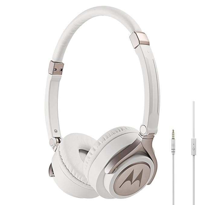 Motorola Pulse 2 - Wired On-Ear Stereo Kopfhörer, Weiß