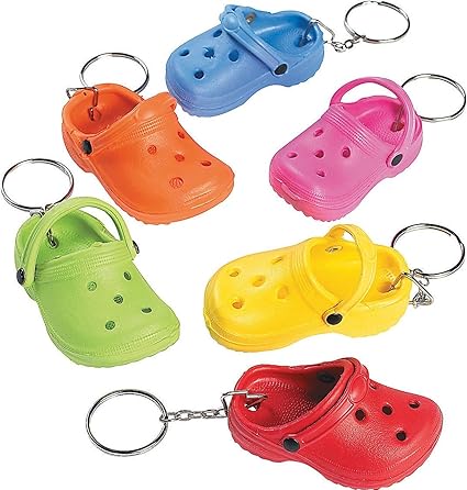 rubber croc keychain