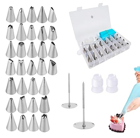 Decoración de Pasteles Piping manga pastelera boquillas puntas 38 ...