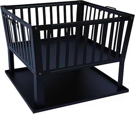 Amazon Com Lizh Metalwork Large Black Square Metal Outdoor