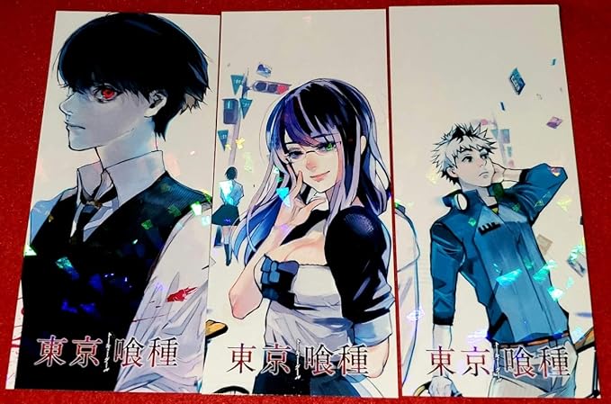 Amazon 東京喰種 トーキョーグール 限定 ホログラム しおり カード 全3種セット ジャンプショップ アニメイト アニメ 萌えグッズ 通販