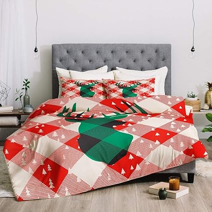 Amazon Com 3 Piece Wildlife Pattern Lodge Cabin Bedding