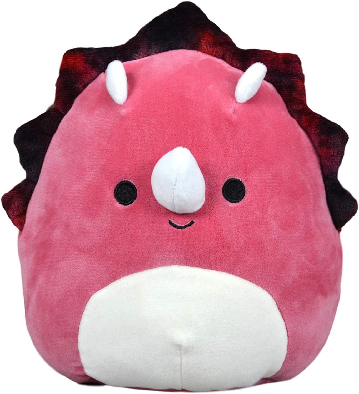 Squishmallow Kellytoy Plush Toy (16" Tristan The Burgundy Triceratops)