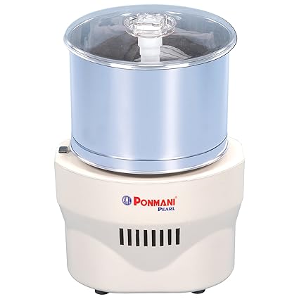 Ponmani Pearl 1.25 Litres Table Top Wet Grinder (White)