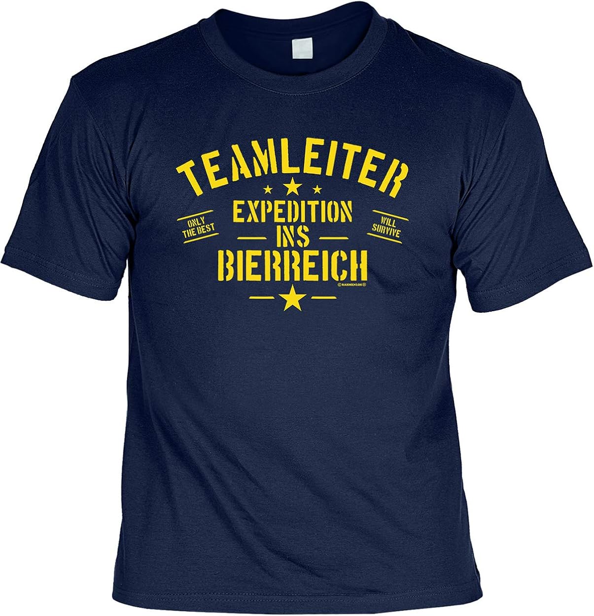 Fun TShirts für Männer Bedruckt Teamleiter Expedition ins Bierreich