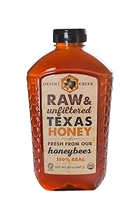 Desert Creek Honey Raw, Unfiltered, Unpasteurized Texas Honey, 2 lb., 32 oz.