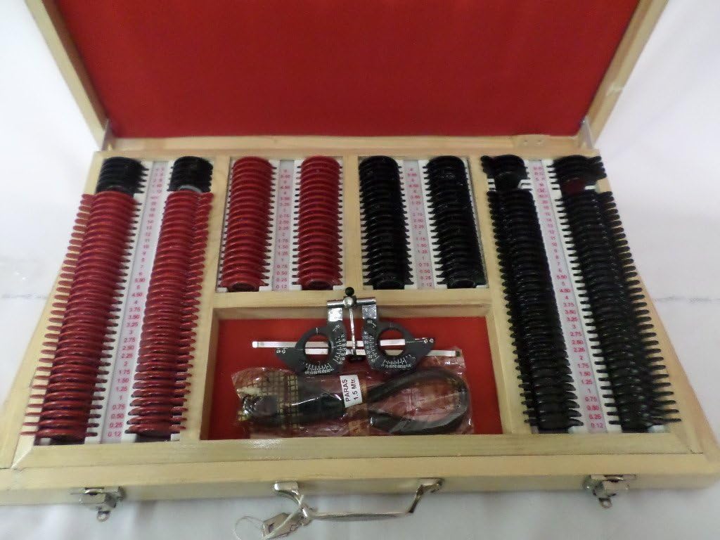 KASHSURG Trial Lens Set Illuminated With 232 Lens and Trial Frame Standard In Case