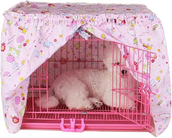 pink dog crate covers