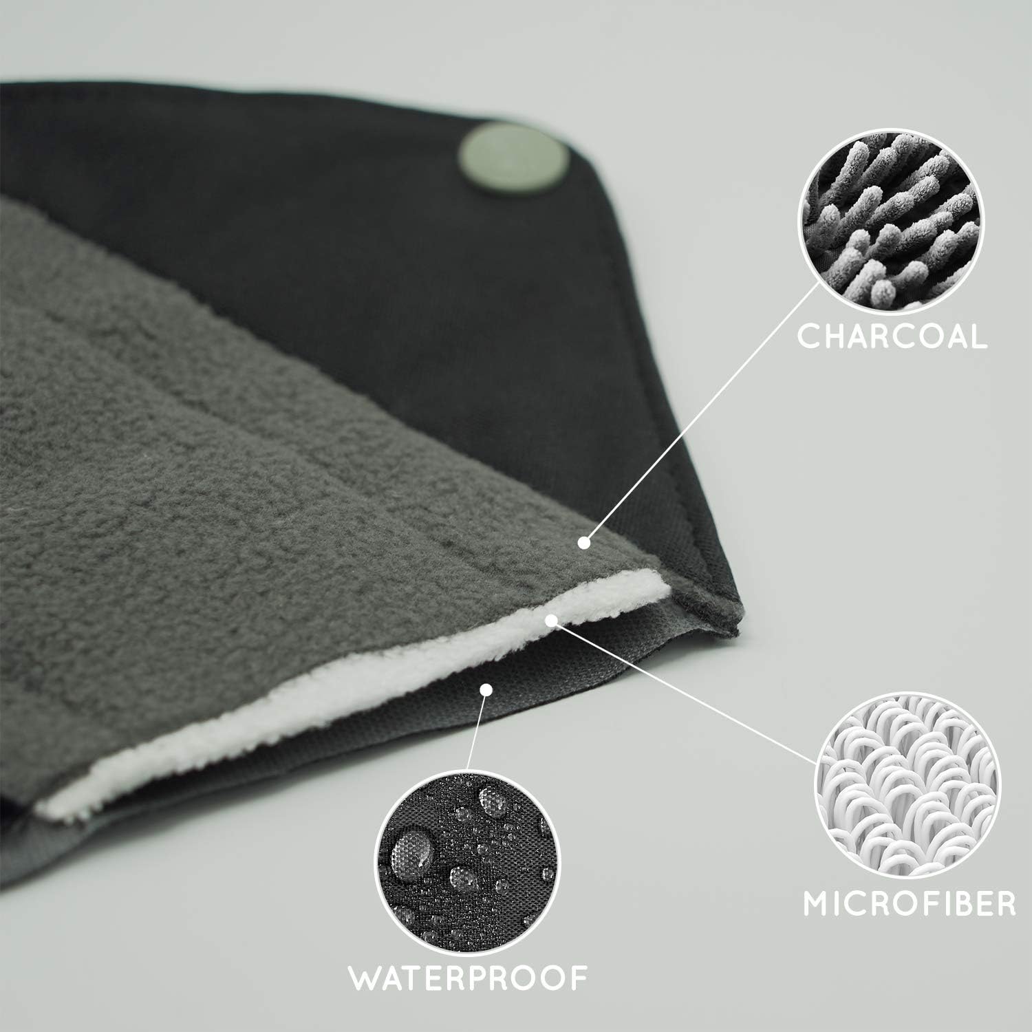 Bamboo Sanitary Pads with Discreet Black Pouch, Light Flow, Light flow - Image 4