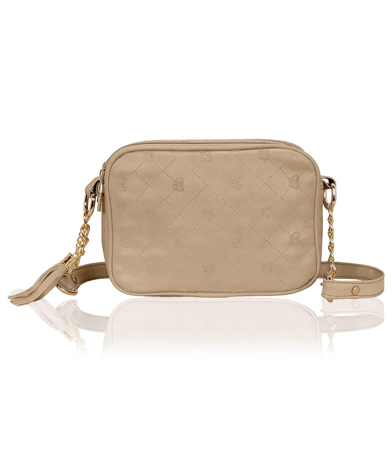 kleio designer double compartment cross body sling bag for girls/women