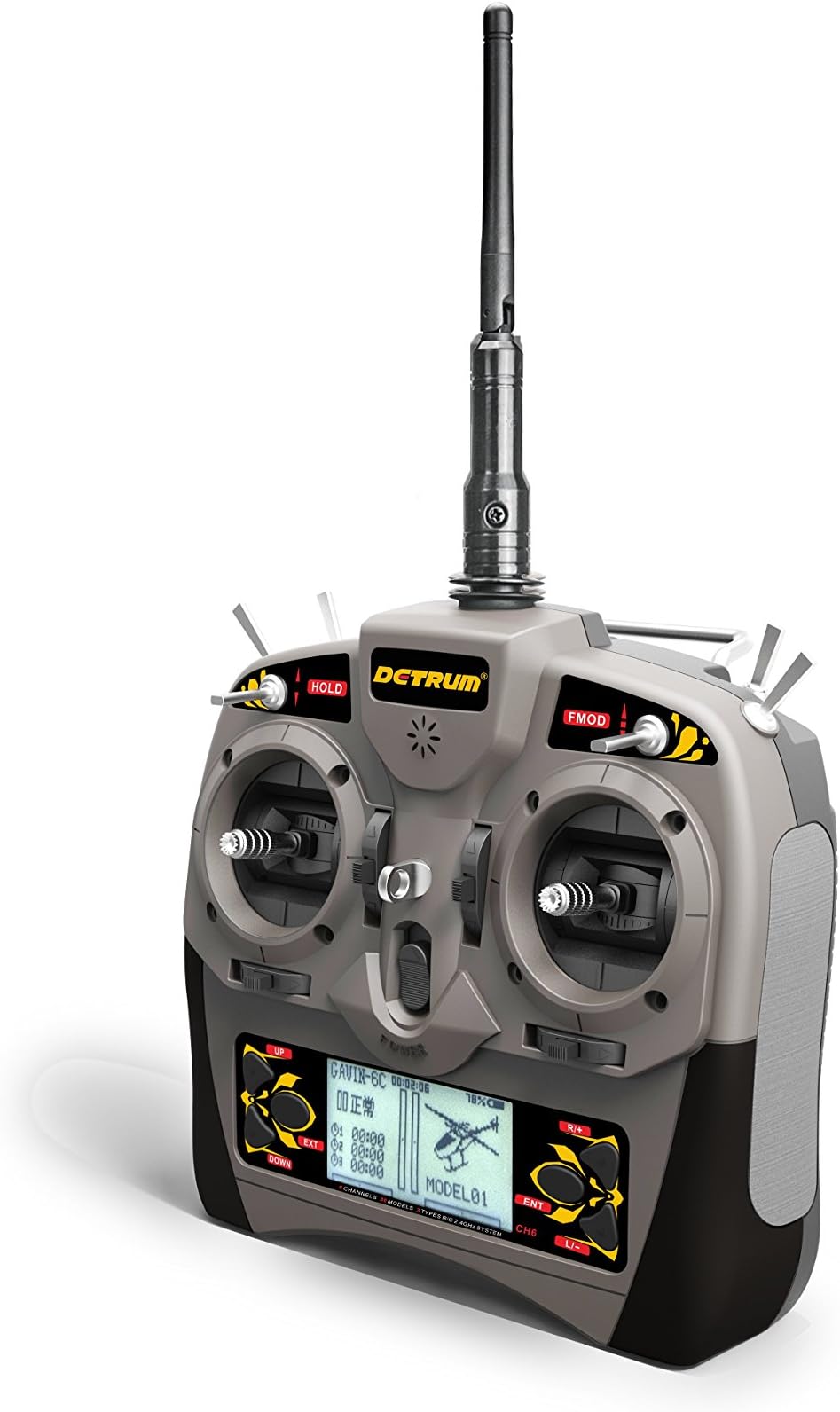 Detrum 2.4G Gavin-6C 6CH 6-Channel TX Tx Transmitter W/ Programmable ABS System RXC7 7CH 7-Channel RX Rx Receiver DTM-T001