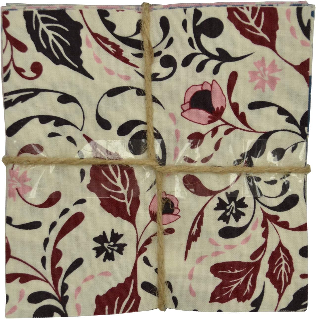 SEWCRAFTE 44 x Charm Packs for Quilting, Machine-Cut Cotton Material Fabric Square for Sewing, Patchwork, Craft - (5 inch X 5 inch)