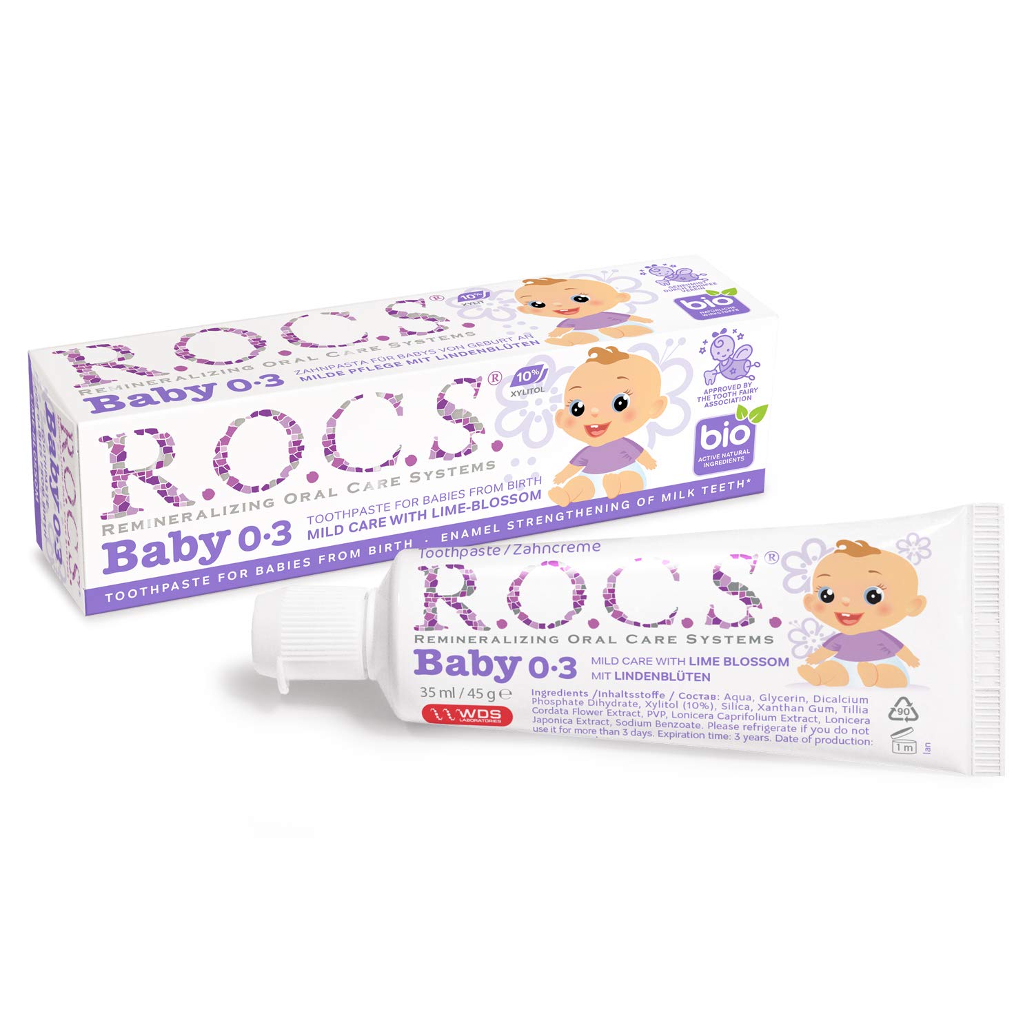 R.O.C.S. baby toothpaste mild care 45g Buy Online in United Arab