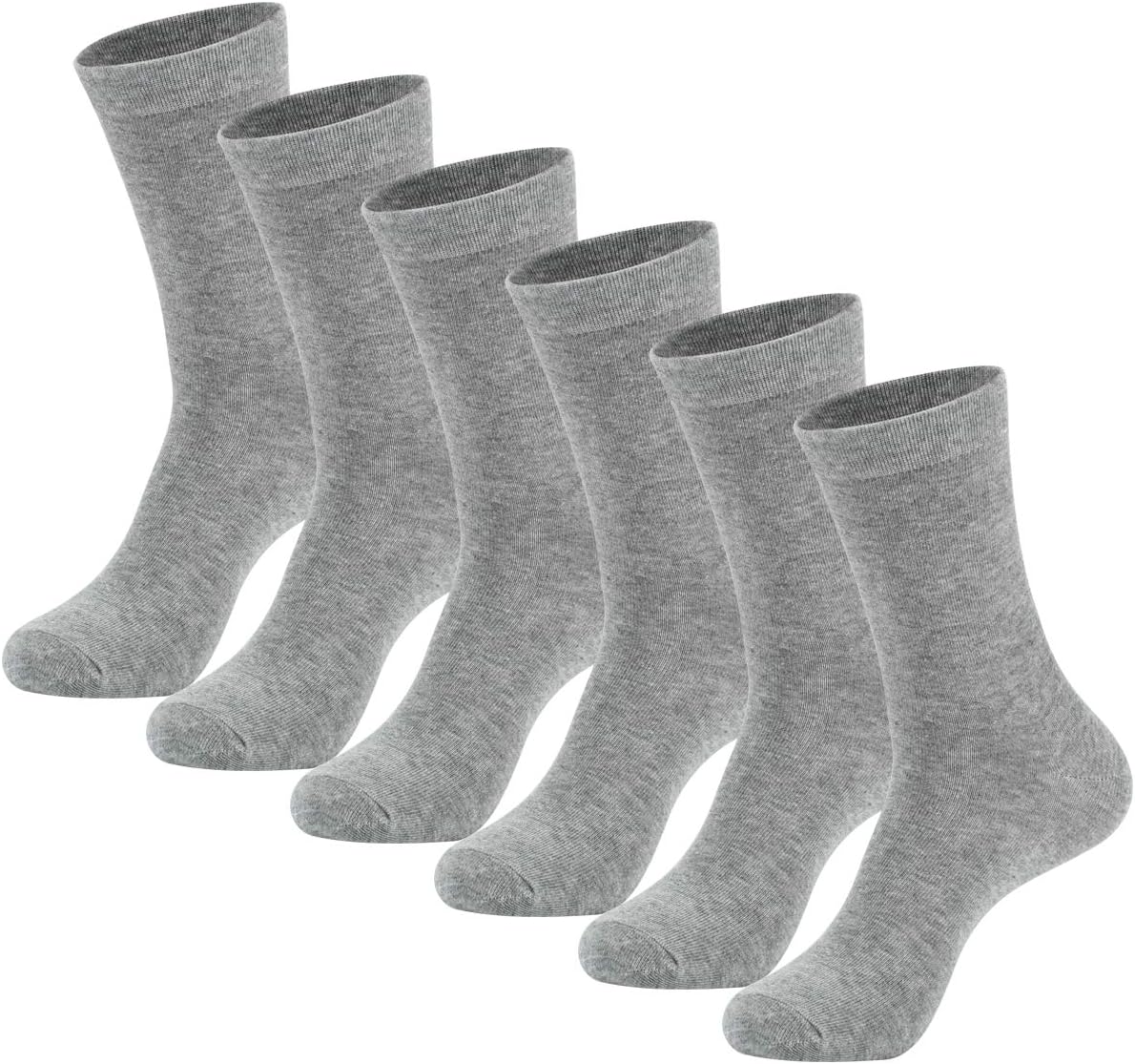 Men's Dress Socks High Ankle Men Casual Dress Socks Cotton 6 & 12 Pairs by MAGIARTE